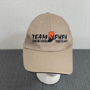 Team FHFH Baseball Hat Mens Adjustable Beige Strapback Cap Norwood RCC Koozie
